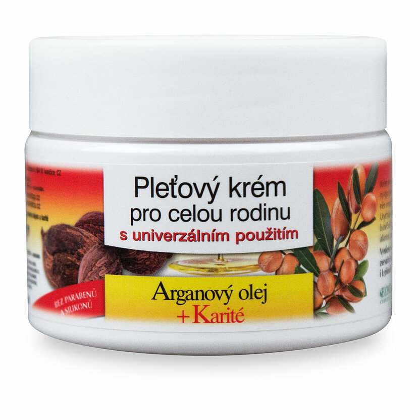 BC BIO Argánový olej + karité Telový a pleťový krém 260ml