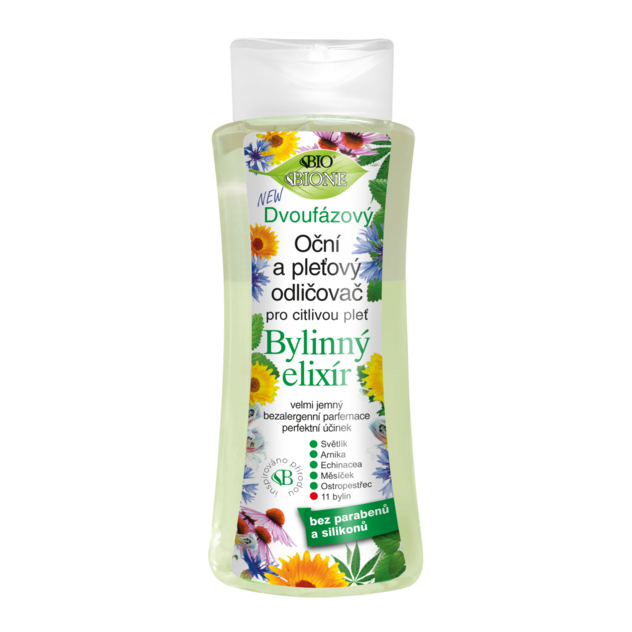 BC BIO Bylinný elixír Dvojfázový Očný a pleťový odličovač 255 ml