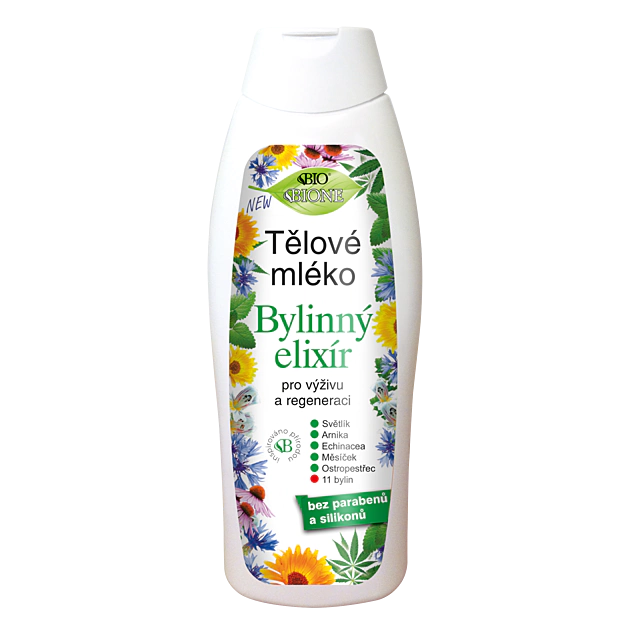 BC BIO Bylinný elixír Telové mlieko 500ml