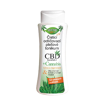 BC BIO CBD+CANNABIS Čistiace odličovacie pleťové tonikum 255ml