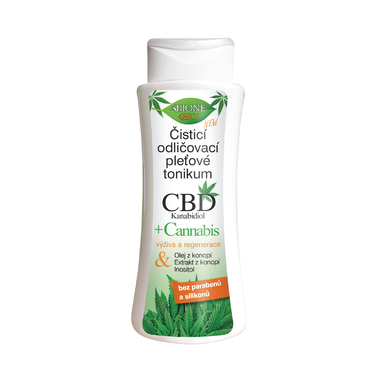 BC BIO CBD+CANNABIS Čistiace odličovacie pleťové tonikum 255ml