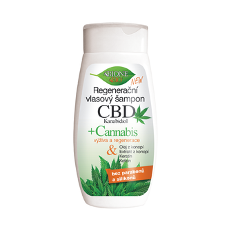 BC BIO CBD+CANNABIS Regeneračný šampón kanabidiol 260 ml
