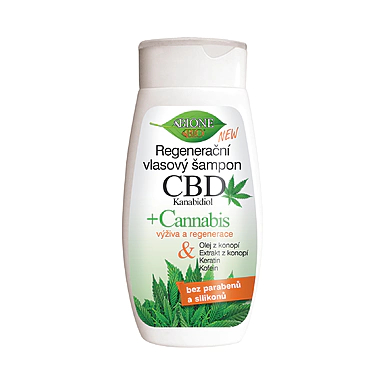 BC BIO CBD+CANNABIS Regeneračný šampón kanabidiol 260 ml