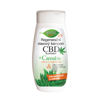 BC BIO CBD+CANNABIS Regeneračný šampón kanabidiol 260 ml