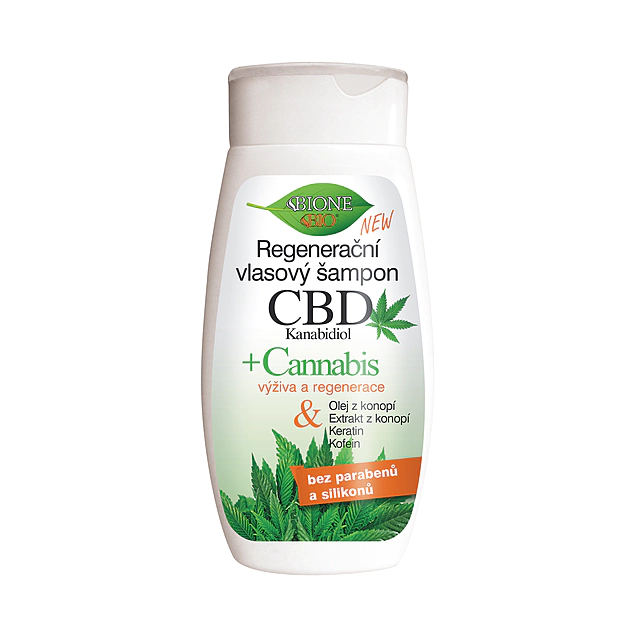 BC BIO CBD+CANNABIS Regeneračný šampón kanabidiol 260 ml