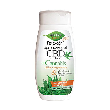 BC BIO CBD+CANNABIS Sprchový gél relaxačný 260 ml