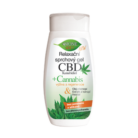 BC BIO CBD+CANNABIS Sprchový gél relaxačný 260 ml