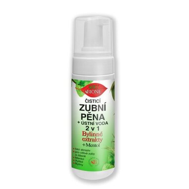 BC BIO Dentamint Zubná pena + ústna voda 2 v 1 - 155 ml