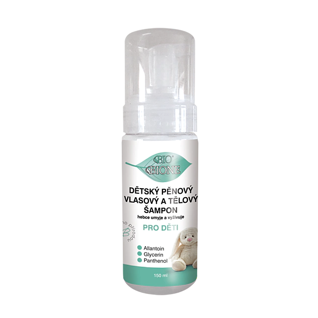 BC BIO Detský Šampón penový, vlasový a telový 150 ml