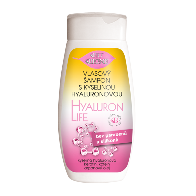BC BIO HYALURON LIFE Vlasový šampón s kyselinou hyaluronovou 260 ml