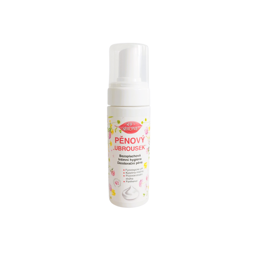 BC BIO Intímny penový “obrúsok“ - deodoračná hygienická pena 155 ml