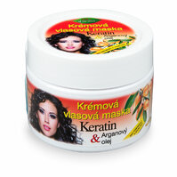 BC BIO Keratin + argánový olej Krémová vlasová maska kelímok 260ml