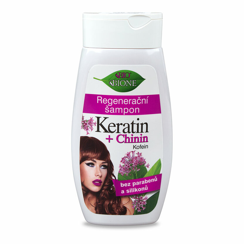 BC BIO Keratin +Chinin Kofeín Regeneračný šampón 260ml