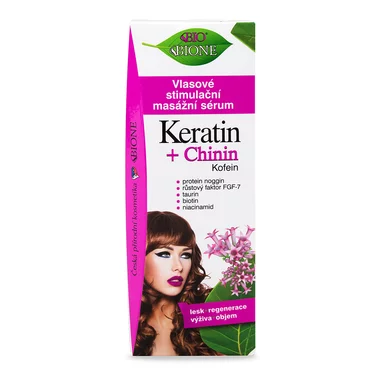 BC BIO Keratin +Chinín Kofeín Vlasové stimulačné masážne sérum 215 ml BC BIO Keratin +Chinín Kofeín Vlasové stimulačné masážne sérum 215 ml