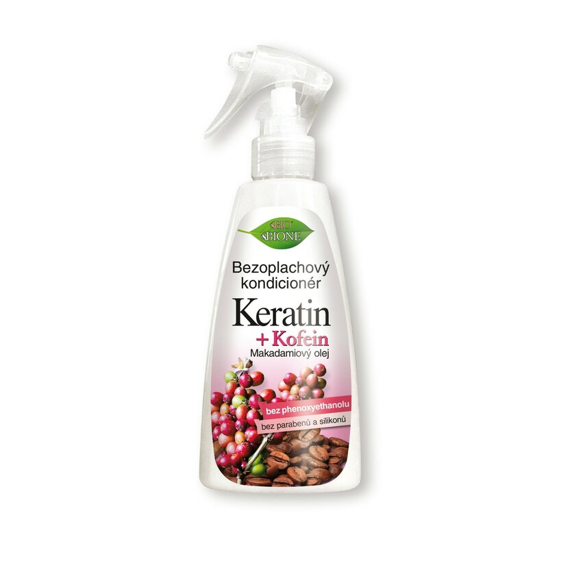 BC BIO Keratin +Kofeín Bezoplachový kondicionér sprej 260ml