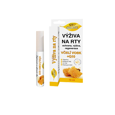 BC BIO MED + Q10 Výživa na pery 10 ml Včelí vosk