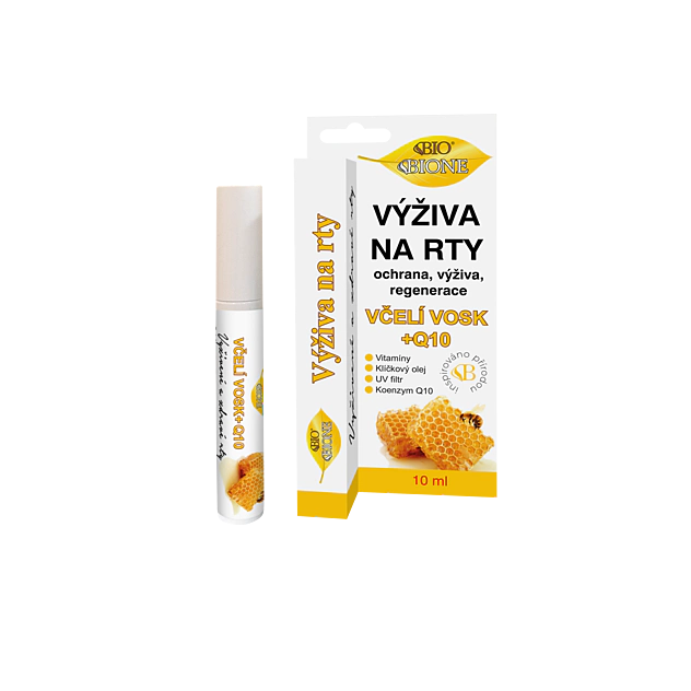 BC BIO MED + Q10 Výživa na pery 10 ml Včelí vosk