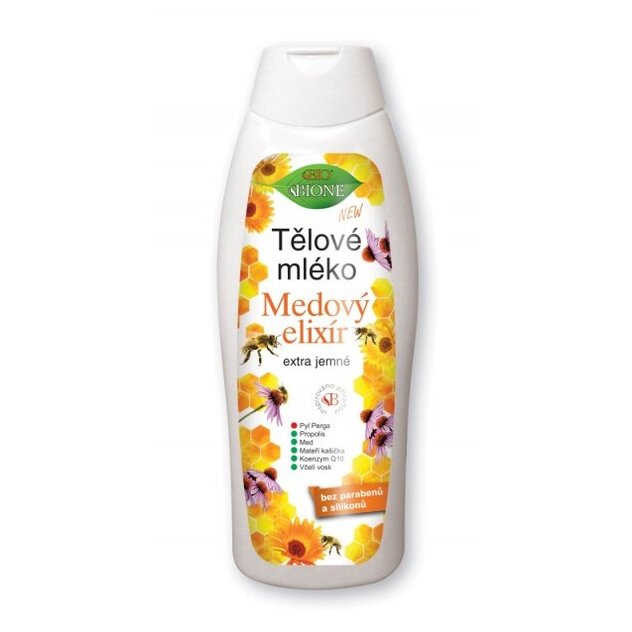 BC BIO Medový elixír Telové mlieko 500ml