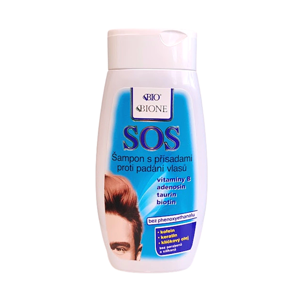 BC BIO SOS Pánsky šampón s prísadami proti vypadávaniu vlasov 260ml