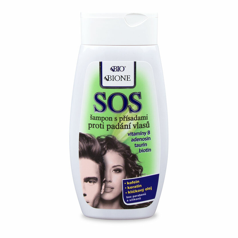 BC BIO SOS Šampón s prísadami proti vypadávaniu vlasov 260ml