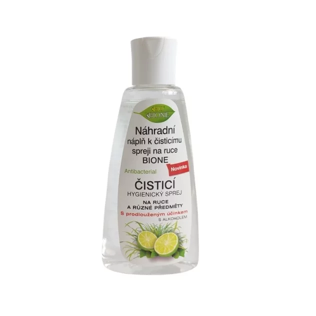 BC BIO Sprej na ruky antibaktériálny Citronová tráva NÁHRADNÁ NÁPLŇ 155 ml