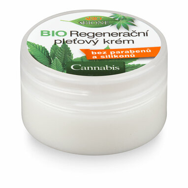 BC BIONE Cestovný regeneračný krém BIO - cannabis 25 ml