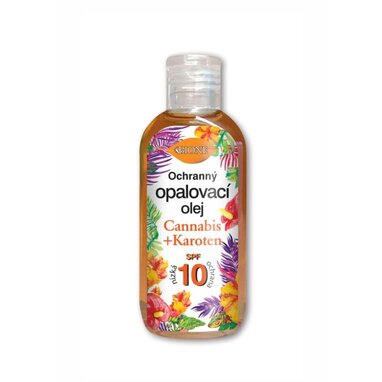 BC O BIONE Ochranný opaľovací olej SPF 10 Cannabis Karotén 100 ml