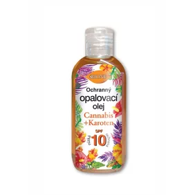 BC O BIONE Ochranný opaľovací olej SPF 10 Cannabis Karotén 100 ml