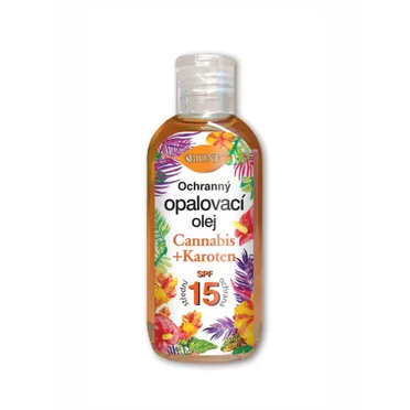 BC O BIONE Ochranný opaľovací olej SPF 15 Cannabis Karotén 100 ml