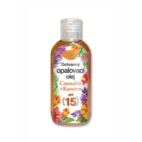 BC O BIONE Ochranný opaľovací olej SPF 15 Cannabis Karotén 100 ml