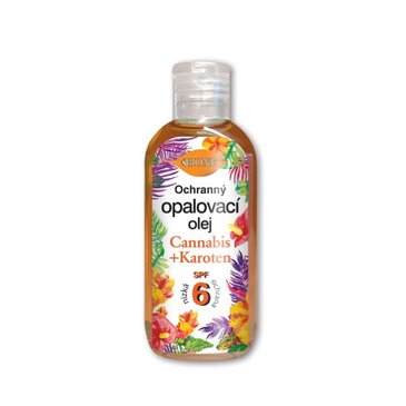 BC O BIONE Ochranný opaľovací olej SPF 6 Cannabis Karotén 100 ml