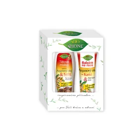 BIO Darčeková kazeta Argánový olej (telové mlieko + balzam na ruky) BIO Darčeková kazeta Argánový olej (telové mlieko + balzam na ruky)