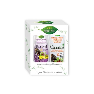BIO Darčeková kazeta Cannabis (konský bylinný balzam + kostihoj sprej)