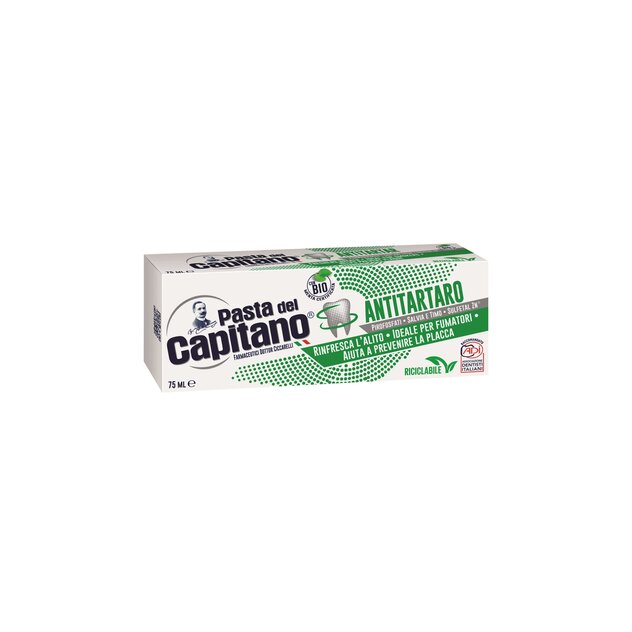 C BIO Zubná pasta del Capitano Antitartaro 75 ml