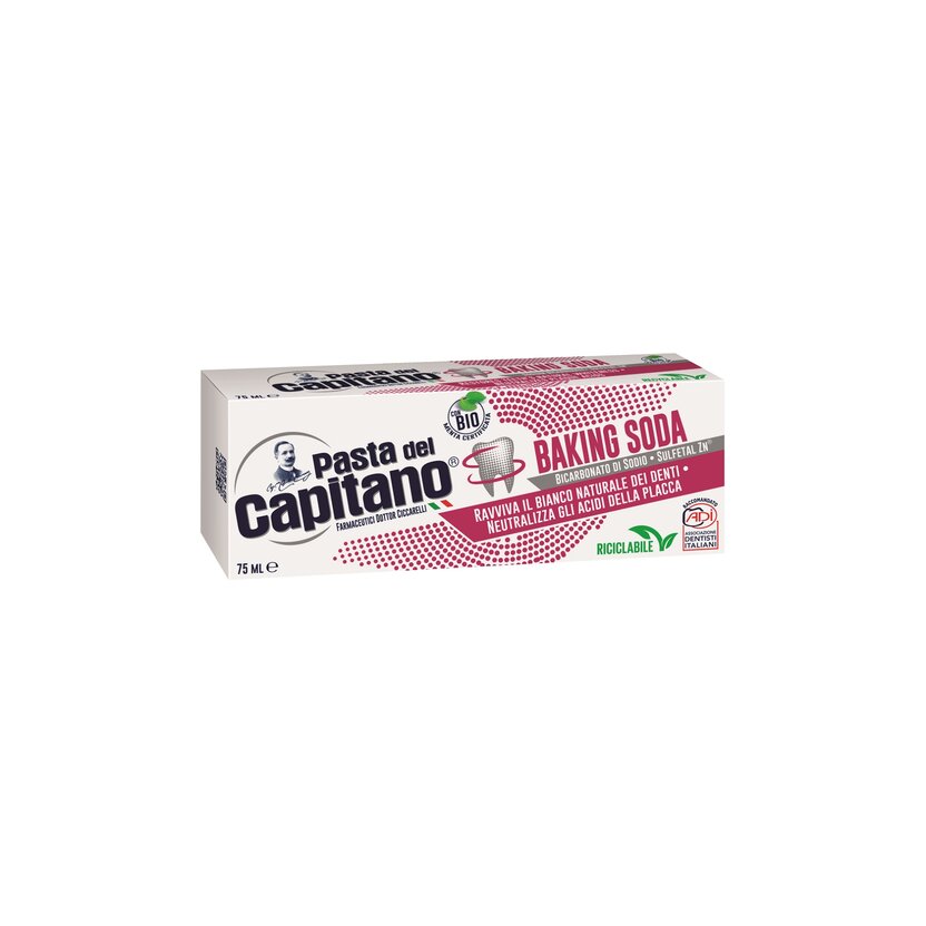 C BIO Zubná pasta del Capitano Baking Soda 75 ml