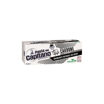 C BIO Zubná pasta del Capitano Carbone 75 ml