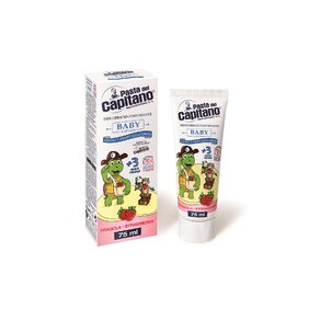 C Detská Zubná pasta Strawberry del Capitano od 3 rokov 75 ml