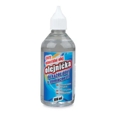 Domácnosť - Olejnička - čistý minerálny olej 115 ml Domácnosť - Olejnička - čistý minerálny olej 115 ml