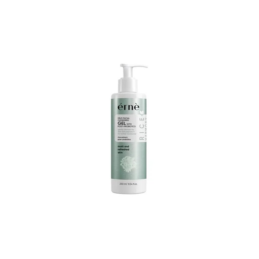 ERNE Čistiaci gél na tvár RICE harmony s probiotikami 250 ml