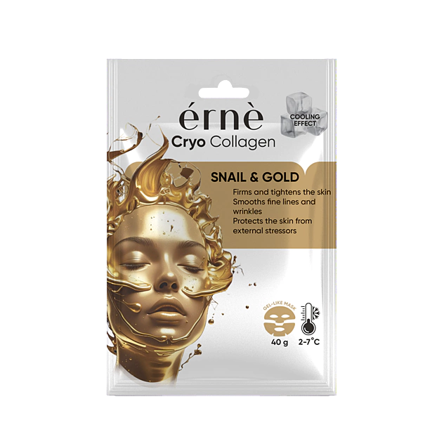 ERNE CRYO COLLAGEN Protivrásková pleťová maska SNAIL & GOLD 1ks/bal