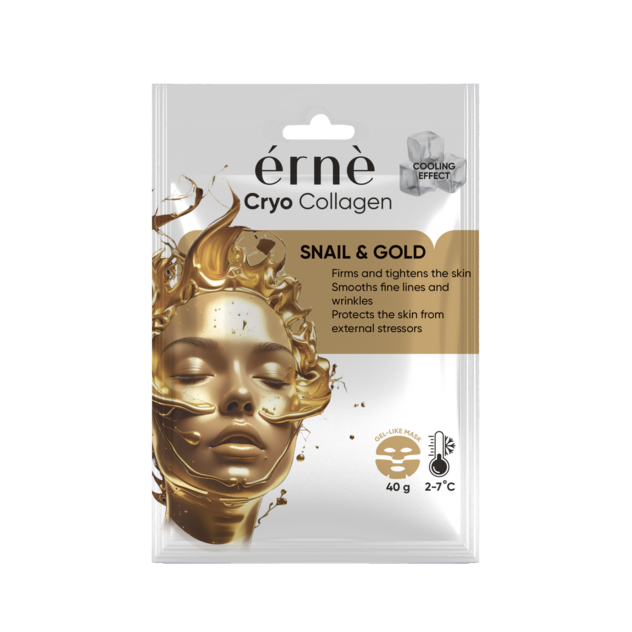 ERNE CRYO COLLAGEN Protivrásková pleťová maska SNAIL & GOLD 1ks/bal