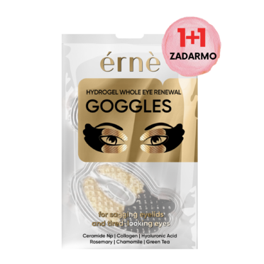 ERNE Hydrogélové OKULIARE ZLATÉ na obnovu ovisnutých unavených viečok 1+1 ZDARMA 2ks/1bal