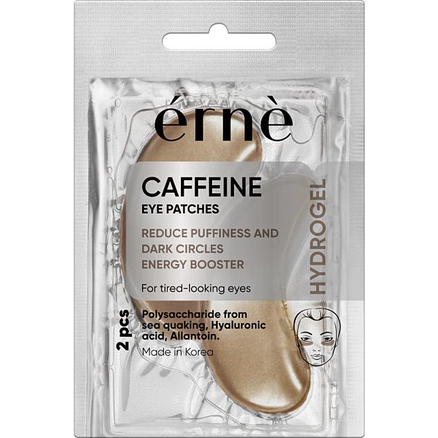 ERNE Hydrogélové VANKÚŠIKY pod oči CAFFEINE kofeínové 1 pár/bal ERNE Hydrogélové VANKÚŠIKY pod oči CAFFEINE kofeínové 1 pár/bal