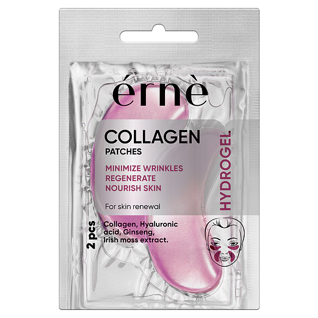 ERNE Hydrogélové VANKÚŠIKY pod oči COLLAGEN s kolagénom 1 pár/bal