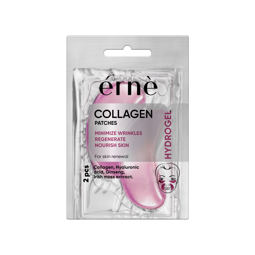 ERNE Hydrogélové VANKÚŠIKY pod oči COLLAGEN s kolagénom 1 pár/bal