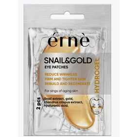 ERNE Hydrogélové VANKÚŠIKY pod oči SNAIL GOLD 1 pár/bal ERNE Hydrogélové VANKÚŠIKY pod oči SNAIL GOLD 1 pár/bal