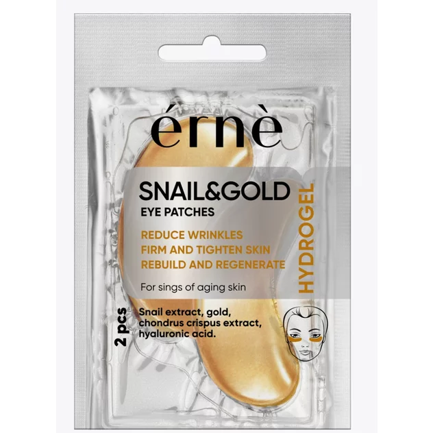 ERNE Hydrogélové VANKÚŠIKY pod oči SNAIL GOLD 1 pár/bal ERNE Hydrogélové VANKÚŠIKY pod oči SNAIL GOLD 1 pár/bal