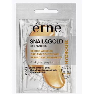 ERNE Hydrogélové VANKÚŠIKY pod oči SNAIL GOLD 1 pár/bal ERNE Hydrogélové VANKÚŠIKY pod oči SNAIL GOLD 1 pár/bal