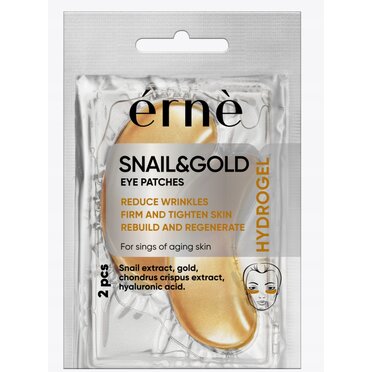 ERNE Hydrogélové VANKÚŠIKY pod oči SNAIL GOLD 1 pár/bal