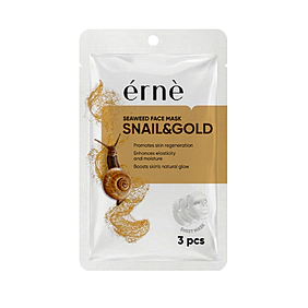 ERNE Pleťová maska Morské riasy SNAIL & GOLD 3 ks ERNE Pleťová maska Morské riasy SNAIL & GOLD 3 ks